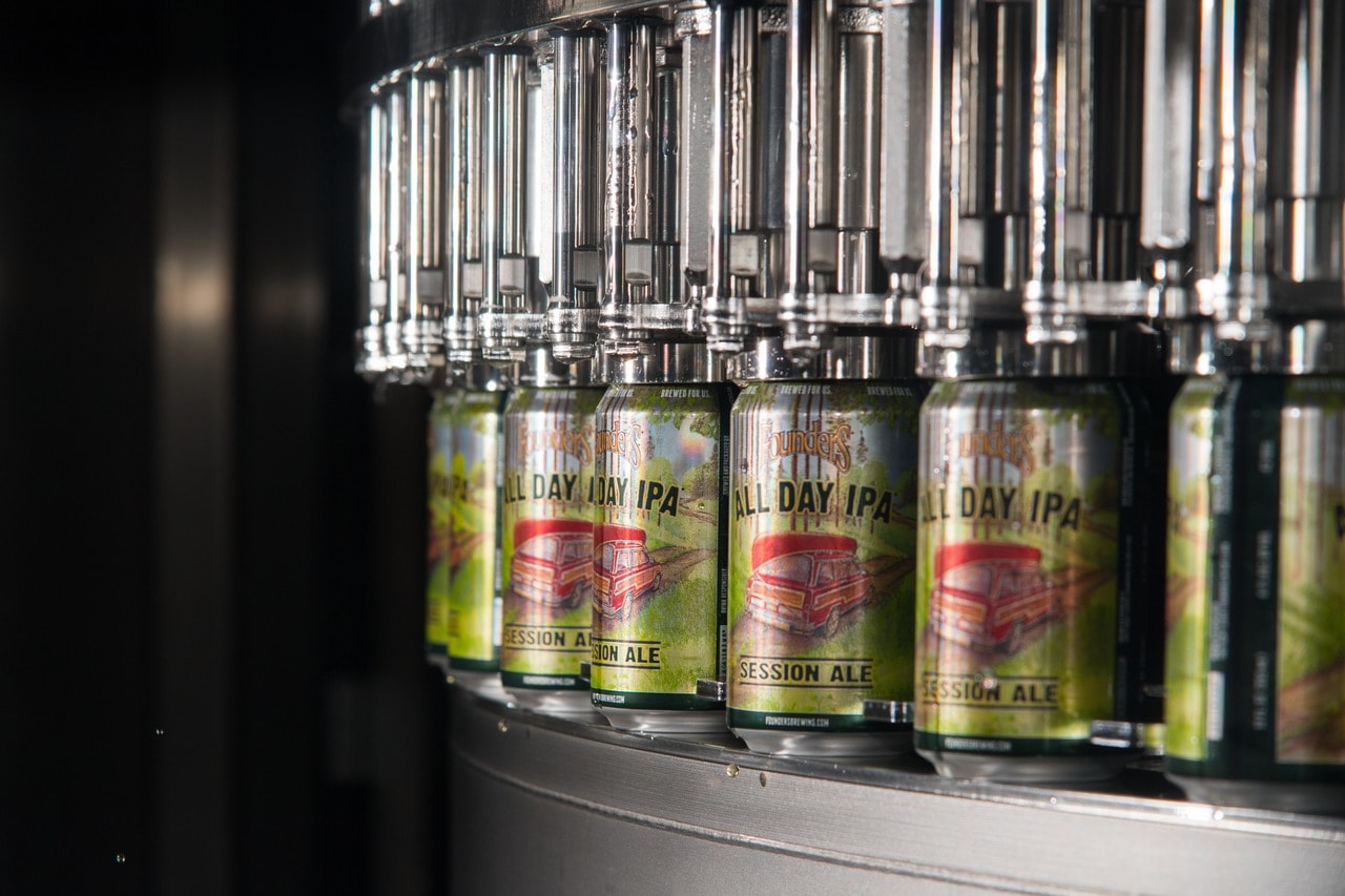 Founders installed a new can line in 2014 and, most recently, a second one running at 750 cans per minute, which is nearly double the output of the first system.