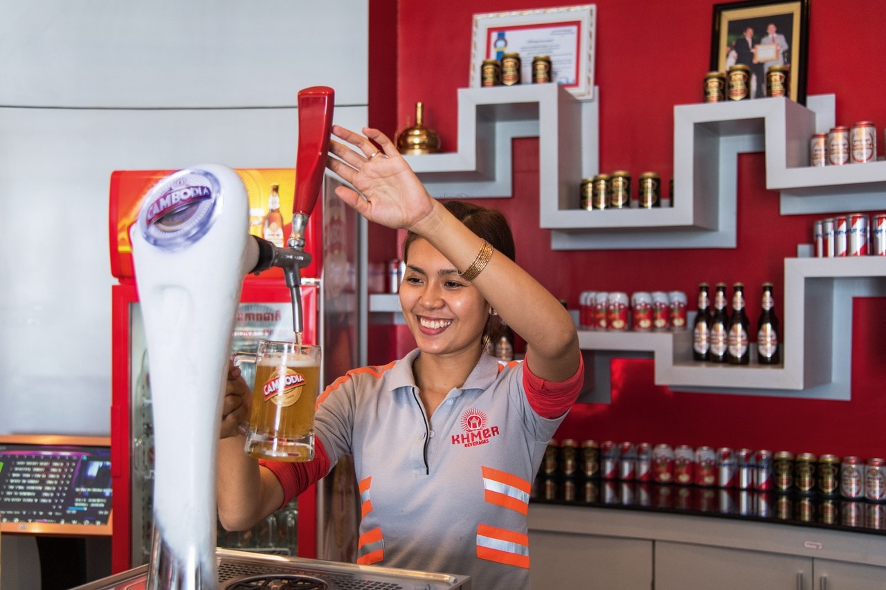 La marca Cambodia se desarrolló de la nada a una de las marcas de cerveza más fuertes de Camboya en apenas siete años. 