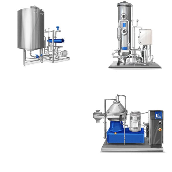 Technology – beer handling and CIP cleaning