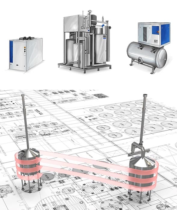 Technik – Utilities und Energierückgewinnung